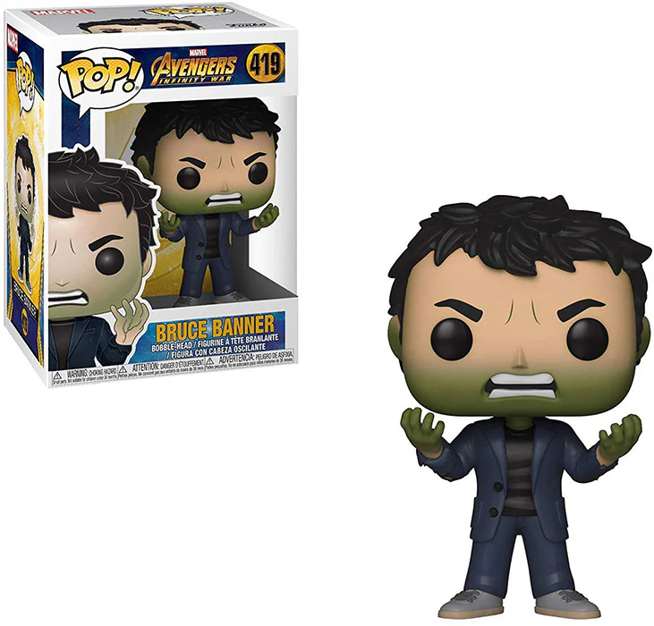 Pop Marvel 3.75 Inch Action Figure Avengers Infinity War - Bruce Banner #419