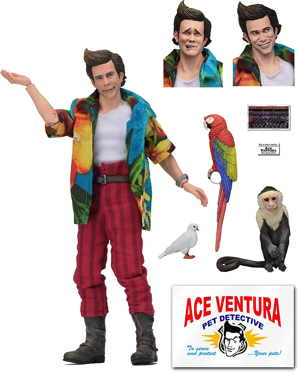 Ace Ventura Pet Detective 8 Inch Action Figure Clothed Series - Ace Ventura - Image 2