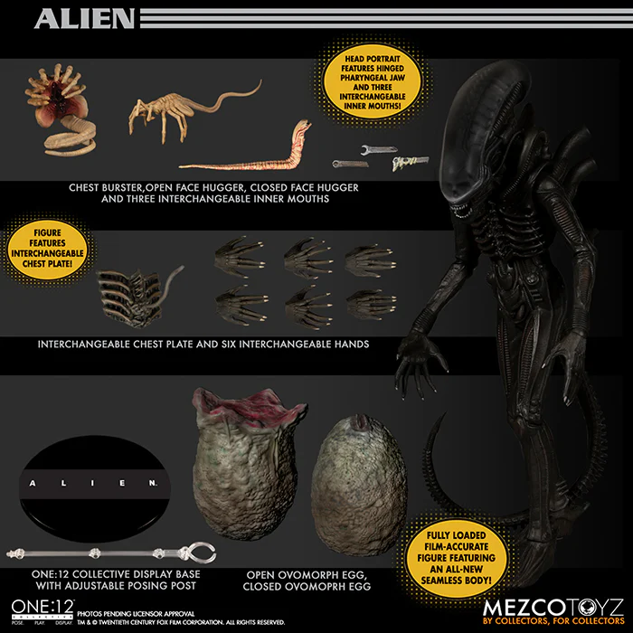 Alien One-12 Collective 9 Inch Action Figure Deluxe - Alien - Image 2