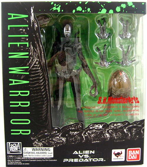 Aliens vs Predator 6 Inch Action Figiure S.H. MonsterArts Series - Alien Warrior
