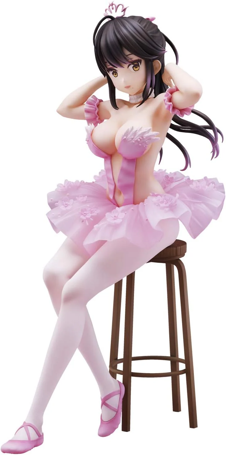Anmi Illustrated Flamingo Ballet 9 Inch Statue Figure 1/7 Scale PVC - Ponytail Child - Image 2