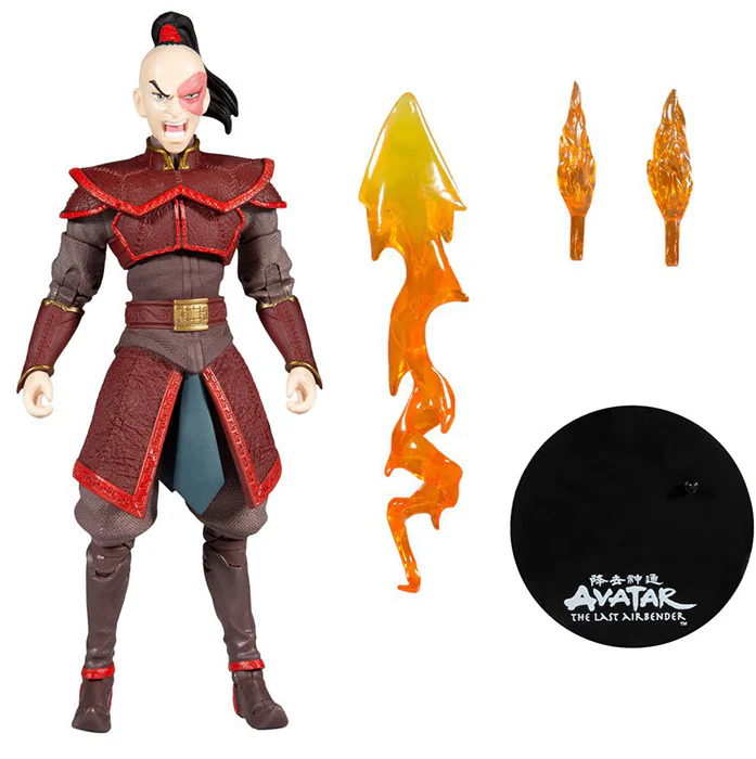 Avatar The Last Airbender 7 Inch Action Figure Wave 1 - Zuko (Shelf Wear Packaging) - Image 2