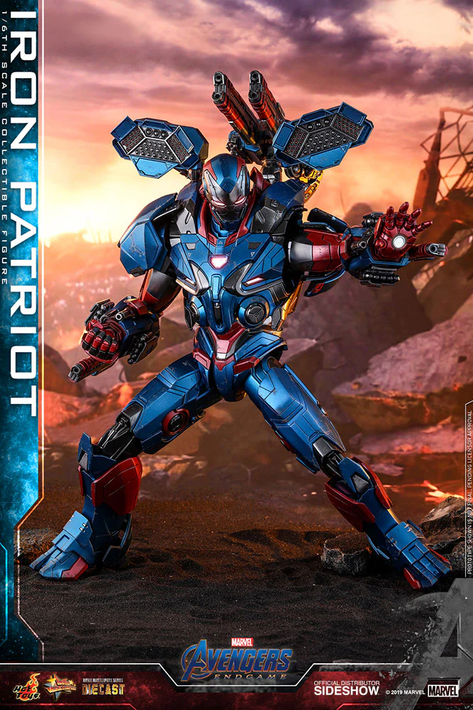 Avengers Endgame 12 Inch Action Figure 1/6 Scale Series - Iron Patriot Hot Toys 904924 - Image 3