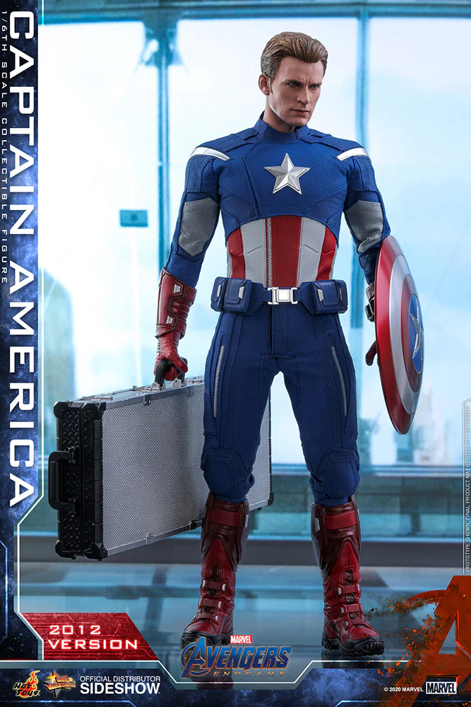 Avengers Endgame 12 Inch Action Figure 1/6 Scale Series - Captain America (2012 Version) Hot Toys 904929 - Image 2