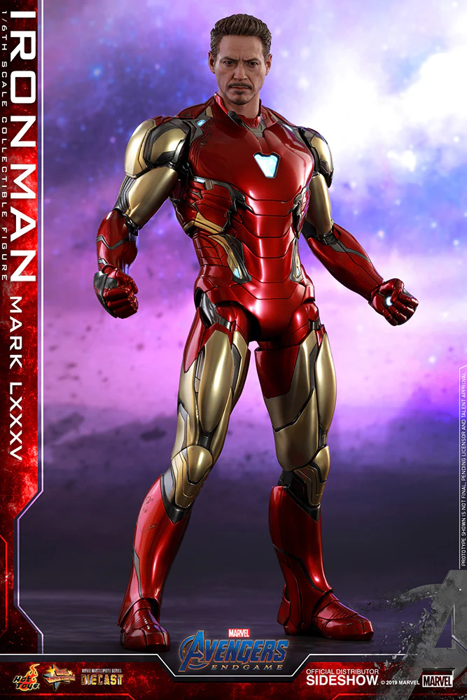 Avengers Endgame 12 Inch Action Figure Movie Masterpiece 1/6 Scale Series - Iron Man Mark LXXXV Hot Toys 904599 (Updated Head Sculpt) - Image 3