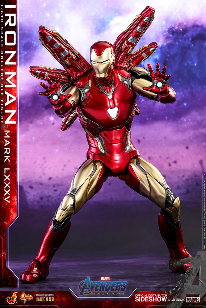 Avengers Endgame 12 Inch Action Figure Movie Masterpiece 1/6 Scale Series - Iron Man Mark LXXXV Hot Toys 904599 (Updated Head Sculpt) - Image 4