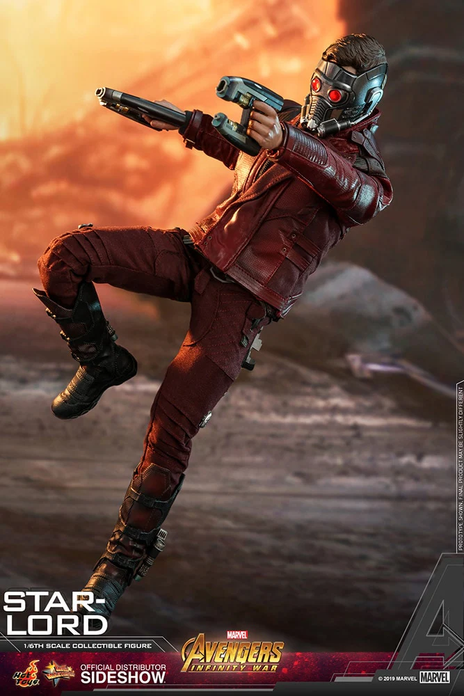 Avengers Infinity War 12 Inch Action Figure Movie Masterpiece 1/6 Scale - Star-Lord Hot Toys 903724 - Image 2