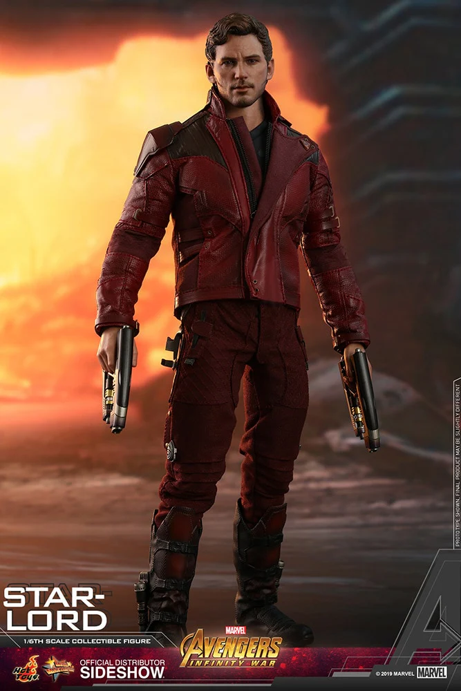Avengers Infinity War 12 Inch Action Figure Movie Masterpiece 1/6 Scale - Star-Lord Hot Toys 903724 - Image 3
