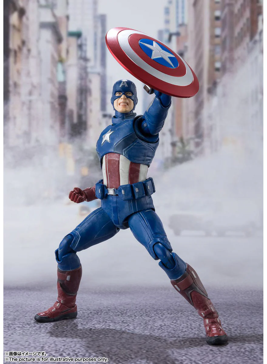 Avengers 6 Inch Action Figure S.H.Figuarts - Captain America Avengers Assemble - Image 2