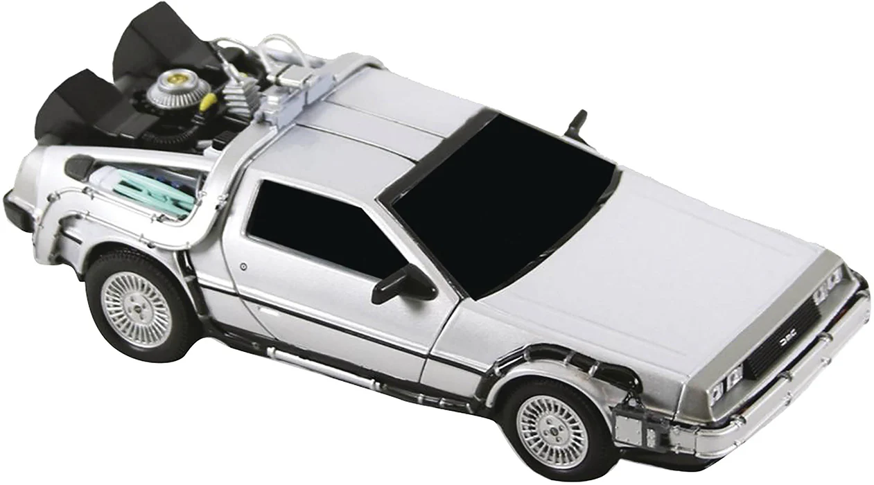 Back To The Future Die Cast 6 Inch Vehicle Figure - Delorian Time Machine Car - Image 2