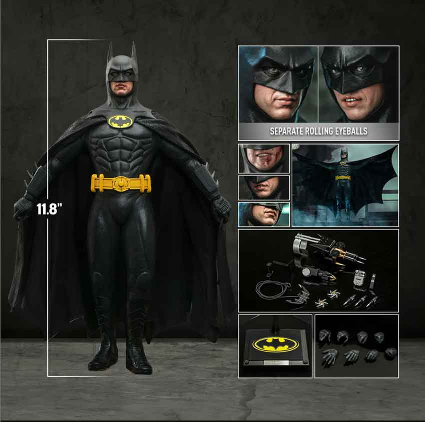Batman 1989 12 Inch Action Figure 1/6 Scale - Batman Hot Toys 911372 - Image 2