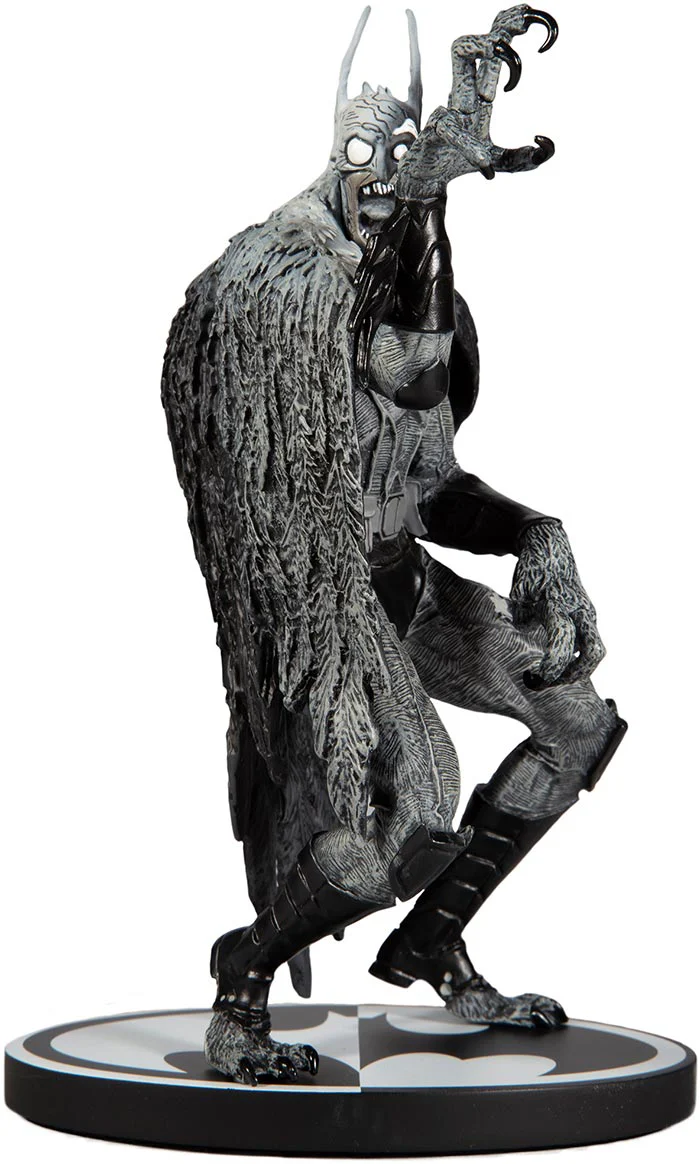 Batman Black and White 7 Inch Statue Figure - Batmonster By Greg Capullo - Image 2
