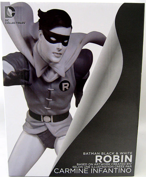 Batman Black & White 6 Inch Statue Figure - Robin by Infantino - Image 2