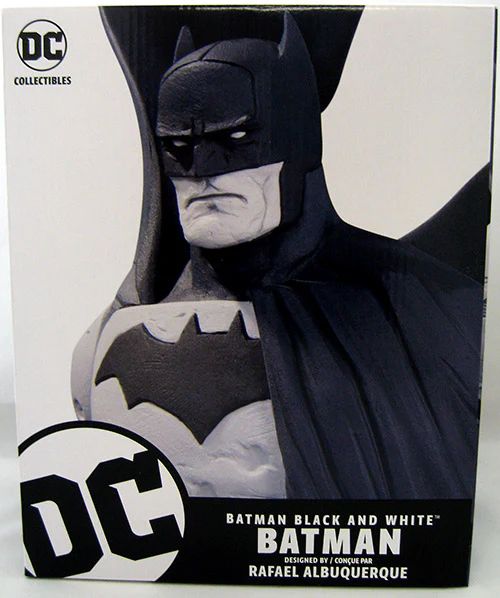Batman Black & White 7 Inch Statue Figure - Batman by Rafael Albuquerque - Image 2