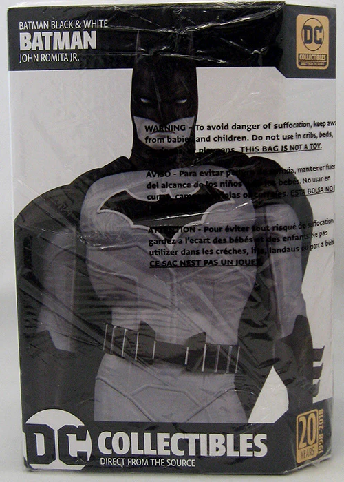 Batman Black & White 7 Inch Statue Figure - Batman by John Romita Jr. - Image 2