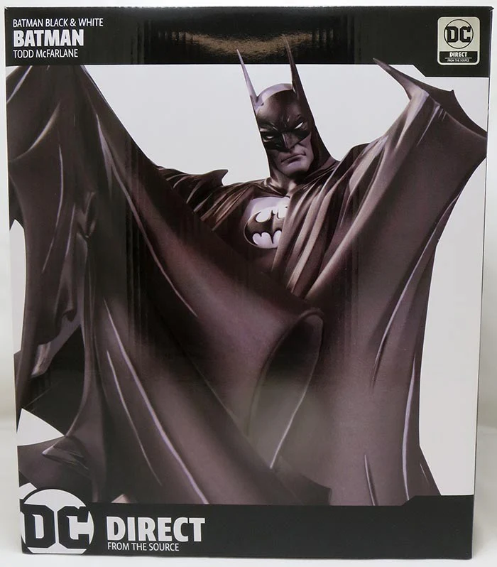 Batman Black & White 9 Inch Statue Figure Deluxe Series - Batman by Todd McFarlane