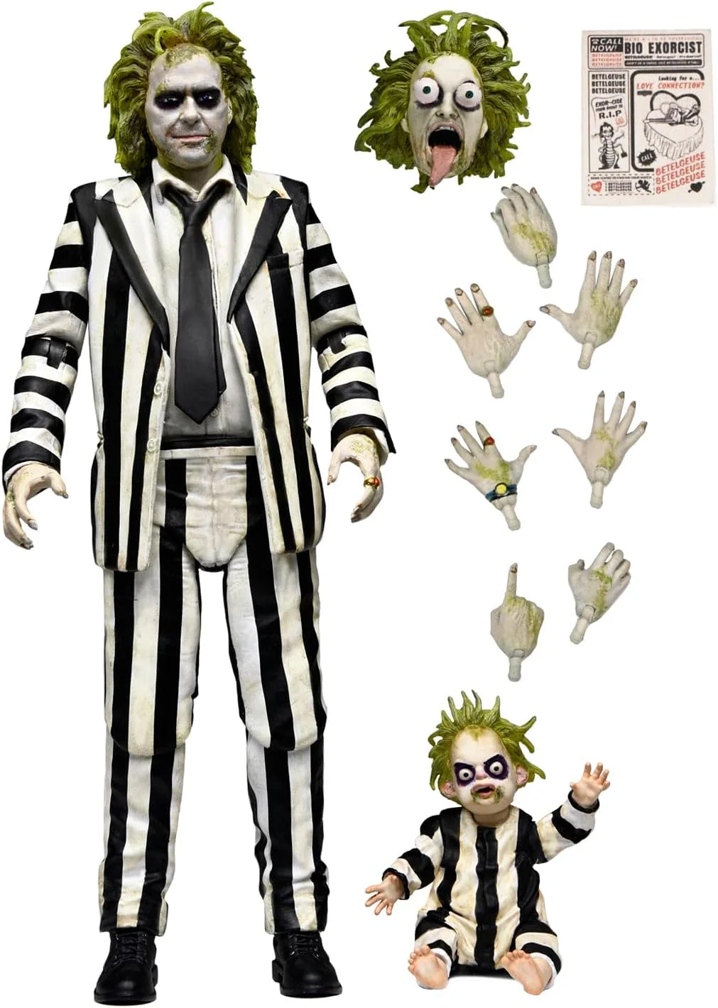 Beetlejuice 7 Inch Action Figure Ultimate - Beetlejuice Striped Suit - Image 2