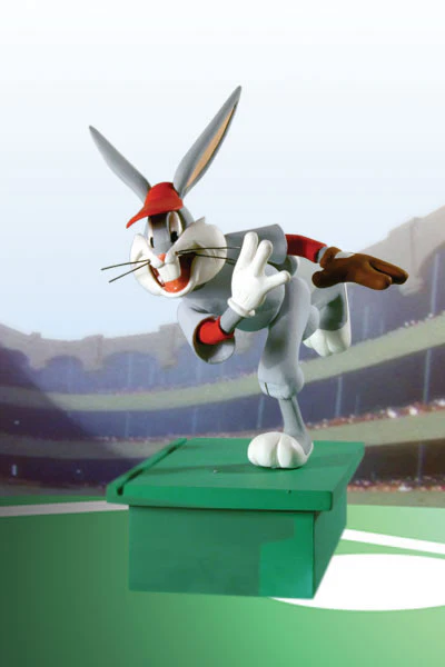 Looney Tunes Golden Collection Series 2 5.5 Inch Figure: Baseball Bugs Bunny (Sub-Standard Packaging) - Image 2