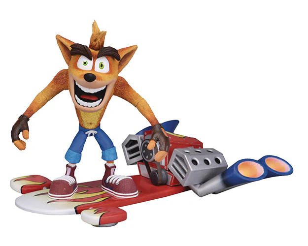 Crash Bandicoot 5 Inch Action Figure Deluxe Series - Crash Bandicoot with Hover board - Image 2
