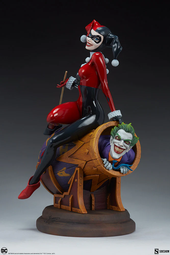 DC Collectible Batman 14 Inch Statue Figure Diorama Polyresin - Harley Quinn and The Joker Sideshow 200575