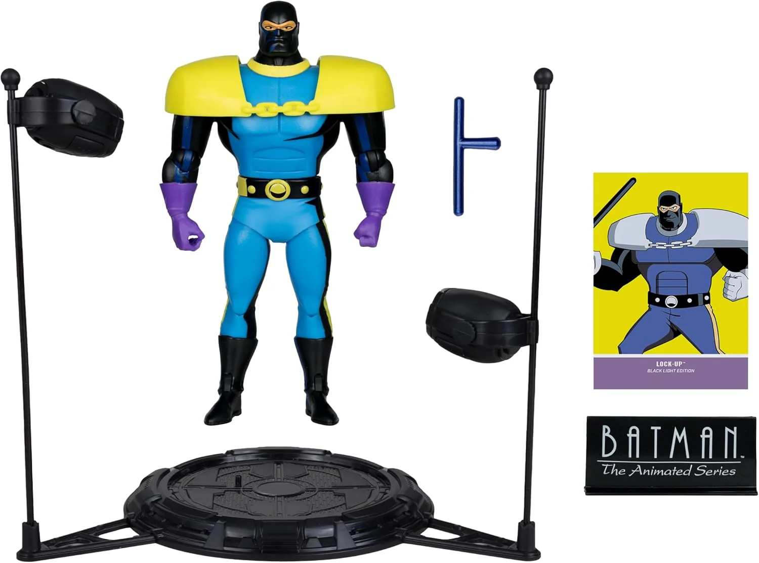 DC Direct Batman The Animated Series 7 Inch Action Figure Exclusive - Lock-Up Black Light Edition Gold Label - Image 2