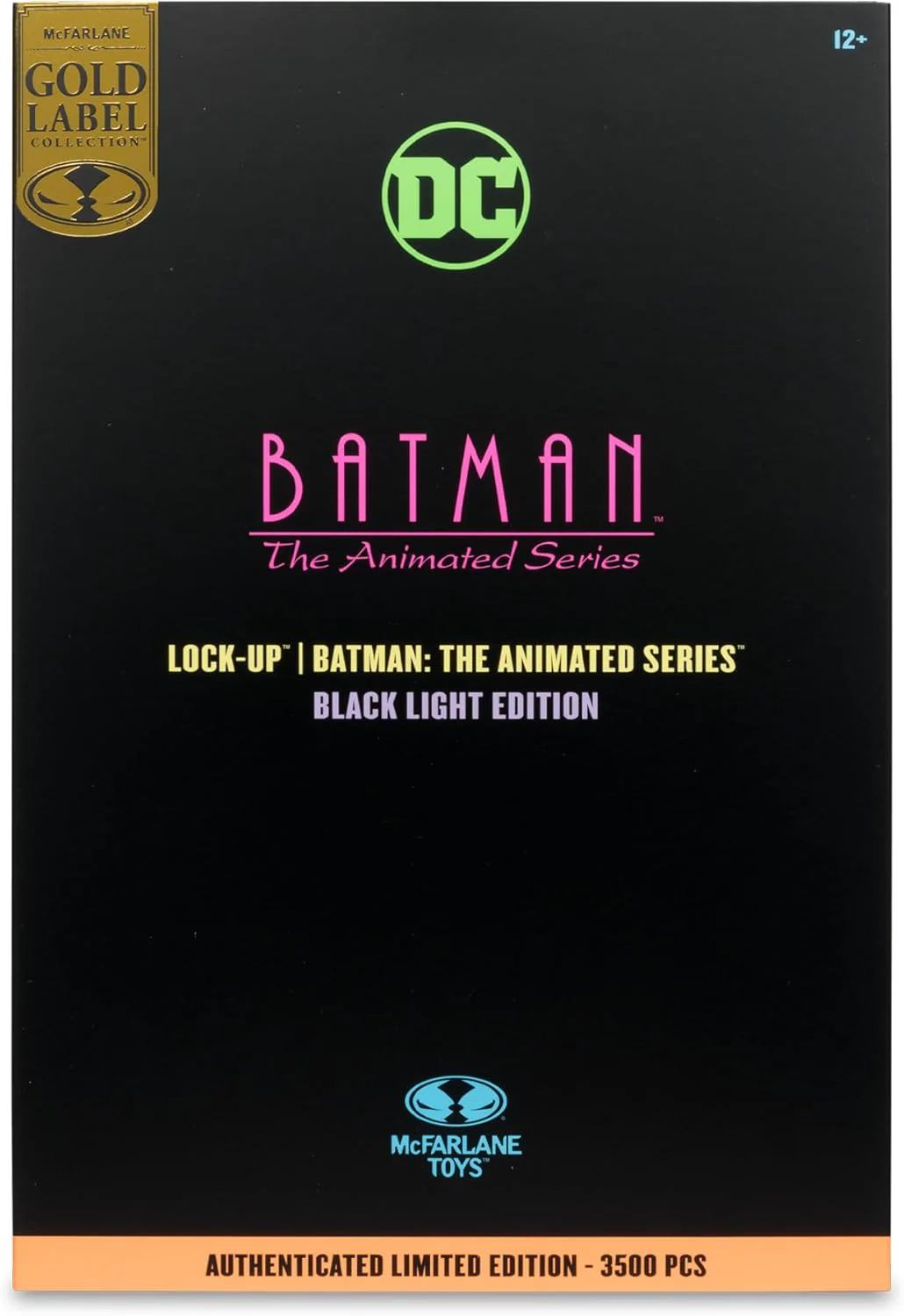 DC Direct Batman The Animated Series 7 Inch Action Figure Exclusive - Lock-Up Black Light Edition Gold Label - Image 3