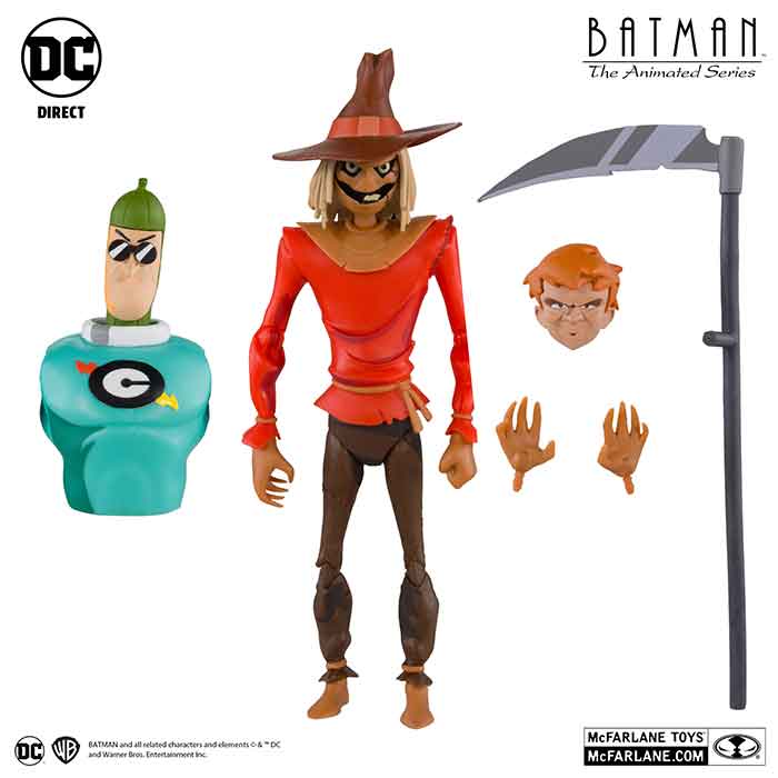 DC Direct Batman The Animated Series 7 Inch Action Figure BAF The Condiment King Exclusive - Scarecrow Platinum - Image 2