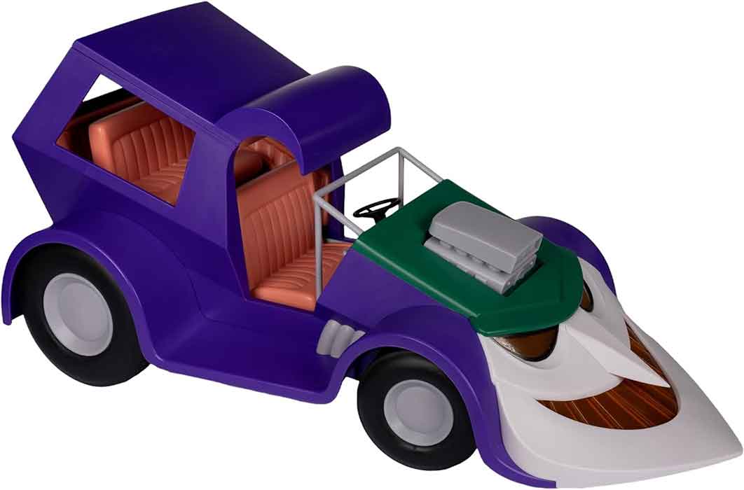 DC Direct Batman The Animated Series 7 Inch Scale Vehicle Figure Exclusive - The Joker Mobile Gold Label - Image 2
