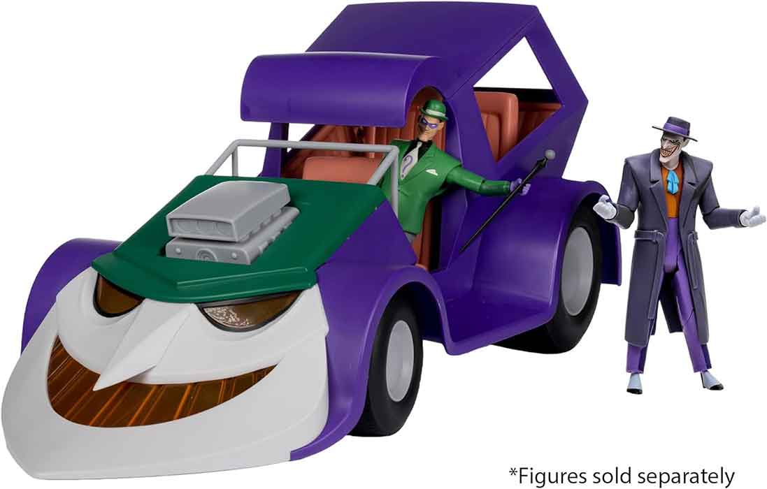 DC Direct Batman The Animated Series 7 Inch Scale Vehicle Figure Exclusive - The Joker Mobile Gold Label - Image 3