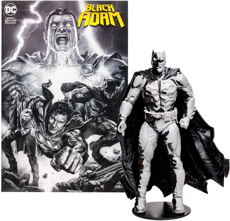 DC Direct Comic 7 Inch Action Figure Exclusive - Batman Black & White - Image 2