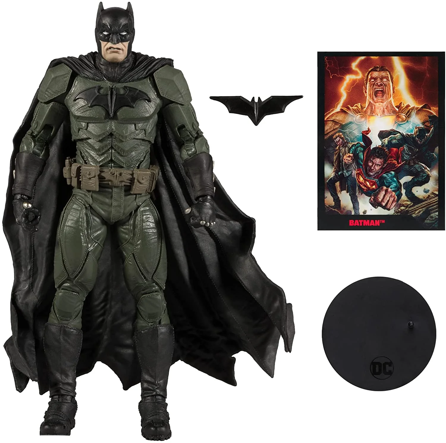 DC Direct Comics 7 Inch Action Figure Black Adam Wave 1 - Batman - Image 2