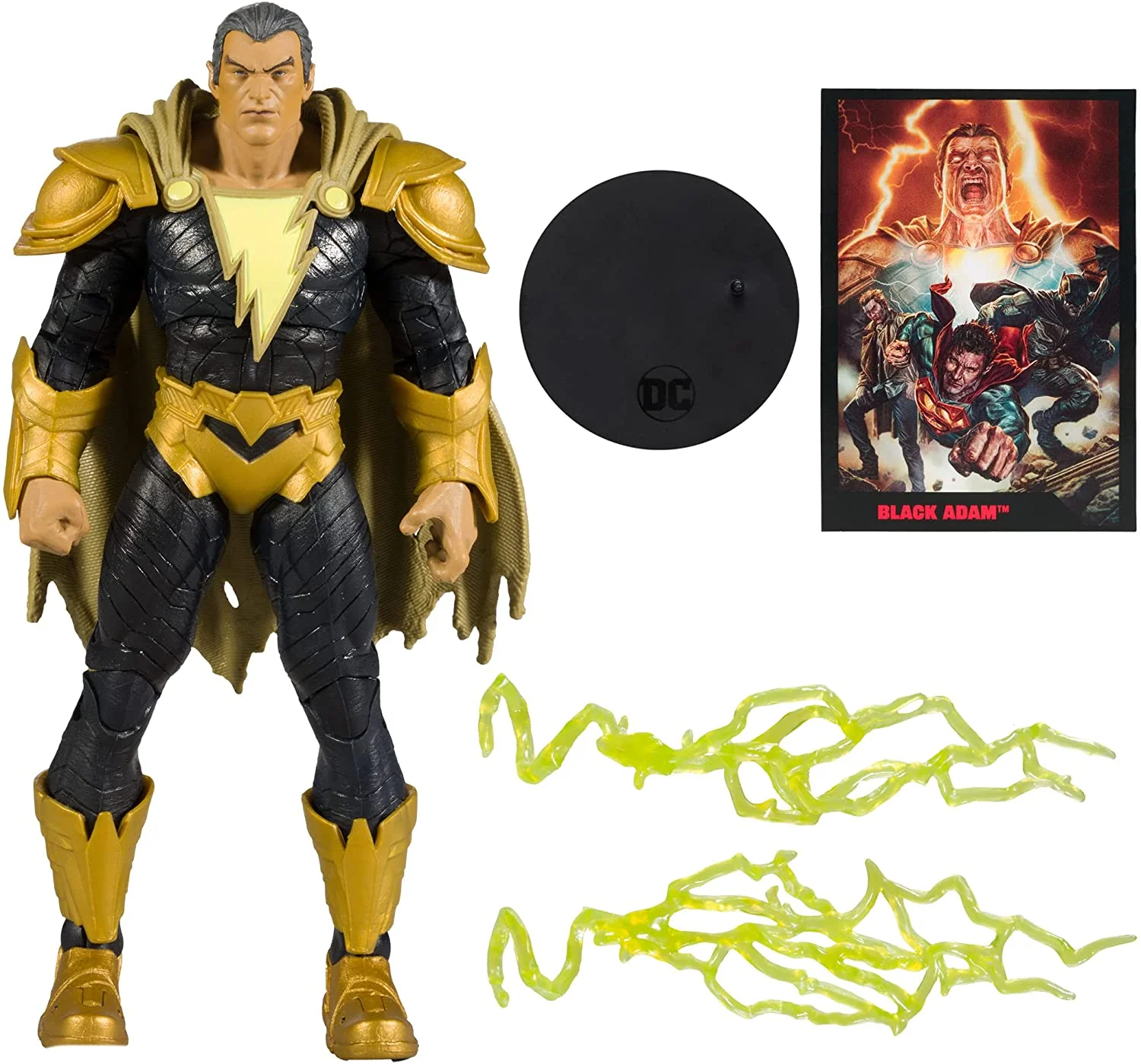 DC Direct Comics 7 Inch Action Figure Black Adam Wave 1 - Black Adam - Image 2