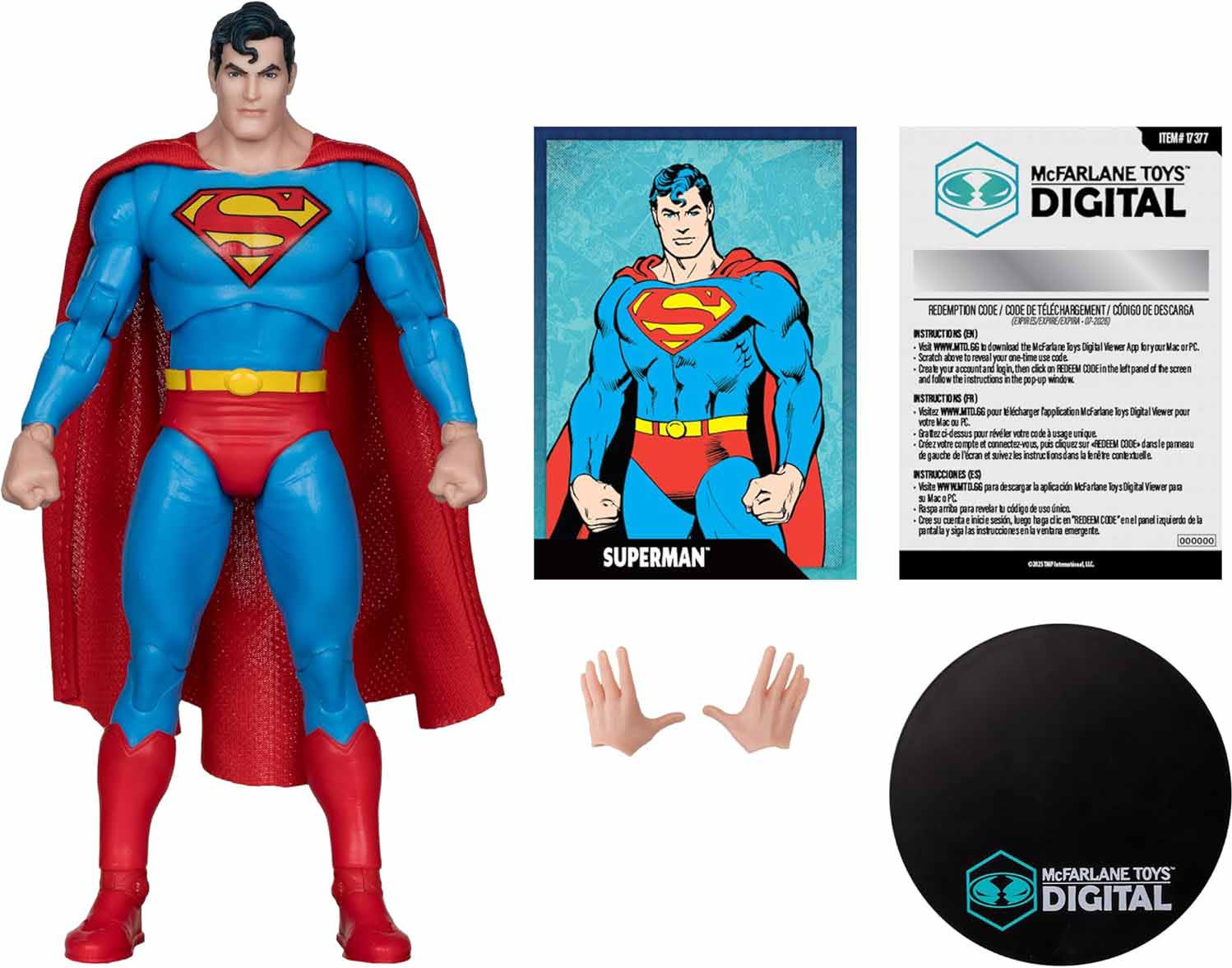 DC Direct Digital DC The Silver Age 7 Inch Action Figure - Superman - Image 2