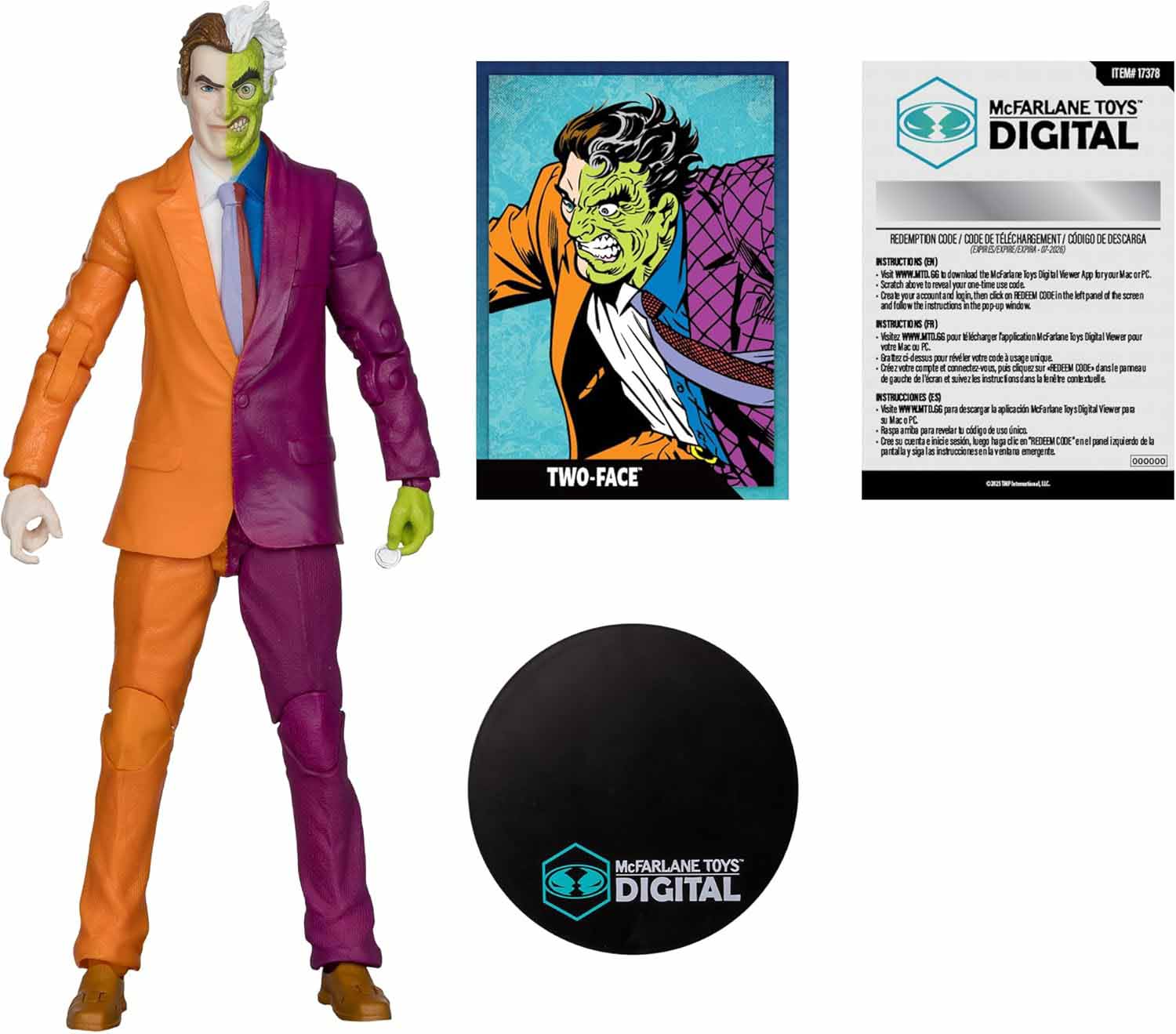 DC Direct Digital DC The Silver Age 7 Inch Action Figure - Two-Face - Image 2