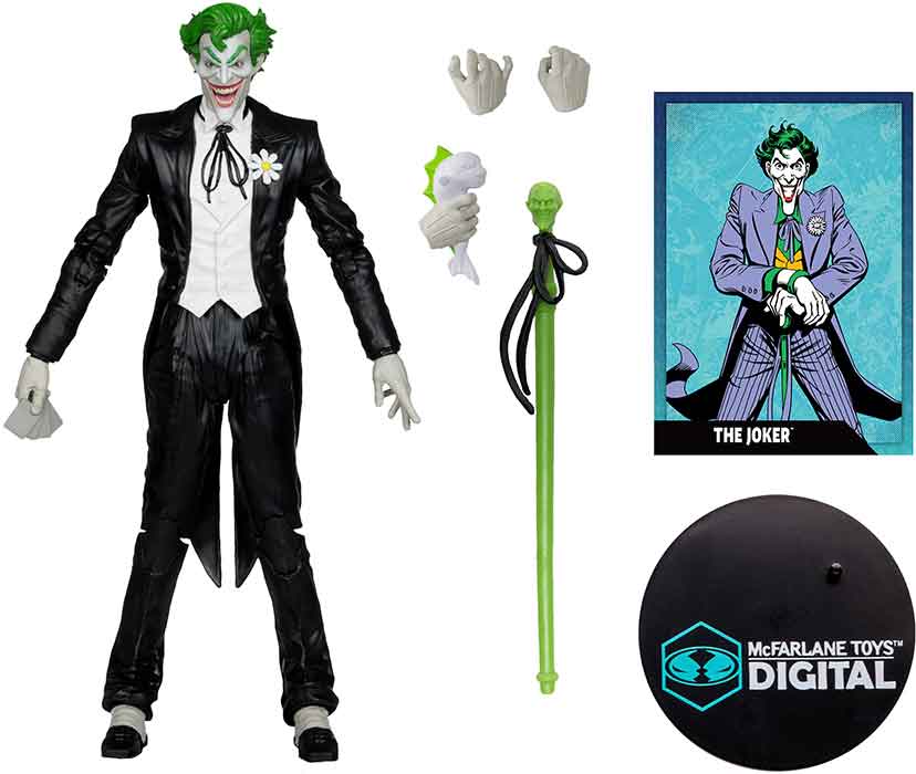 DC Direct Digital 7 Inch Action Figure Wave 3 Exclusive - The Joker Platinum - Image 2