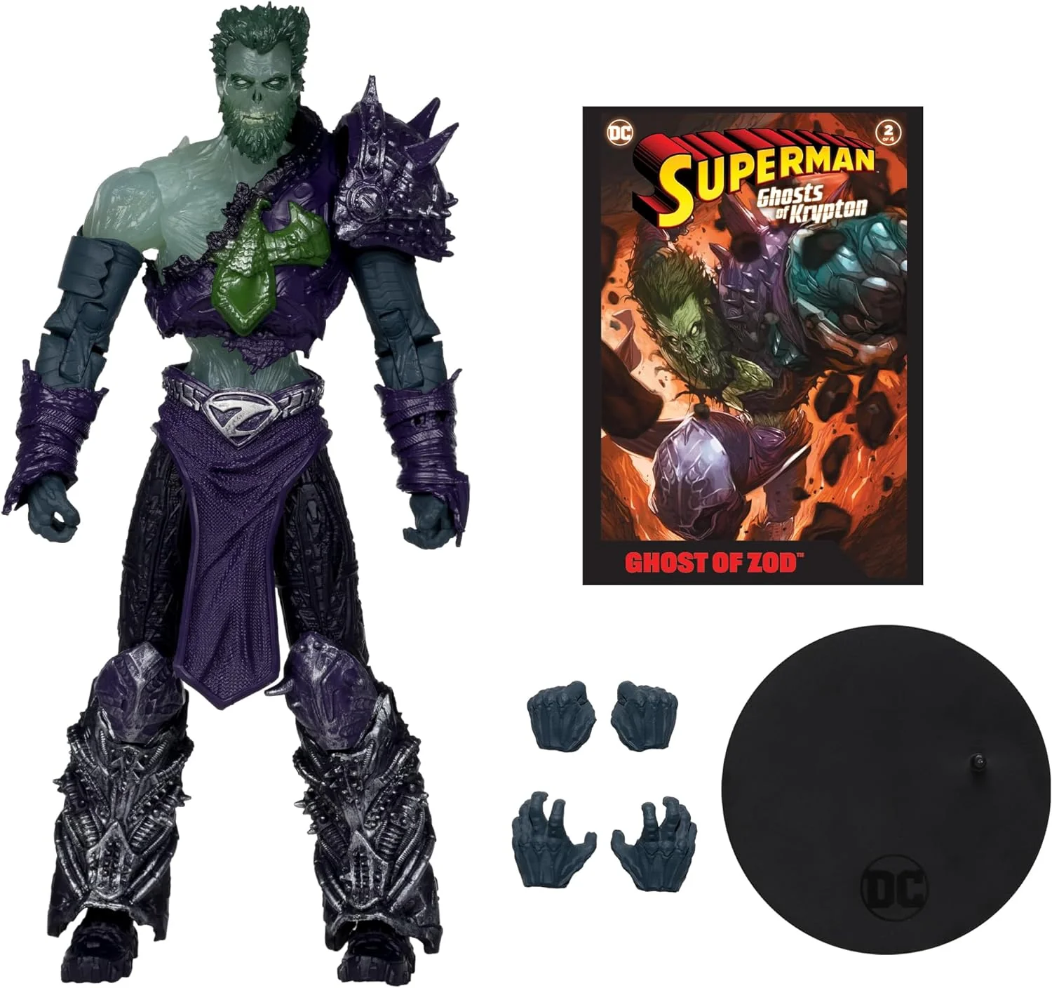 DC Direct Ghost Of Krypton 7 Inch Action Figure Wave 5 - Ghost Of Zod - Image 2