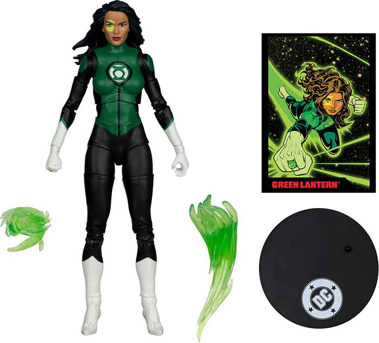 DC Direct Green Lantern #48 7 Inch Action Figure Page Punchers Exclusive - Green Lantern Jessica Cruz Red Platinum - Image 2