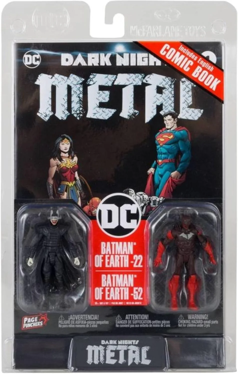 DC Direct 3 Inch Action Figure Page Punchers 2-Pack - Batman Who Laughs & Red Death