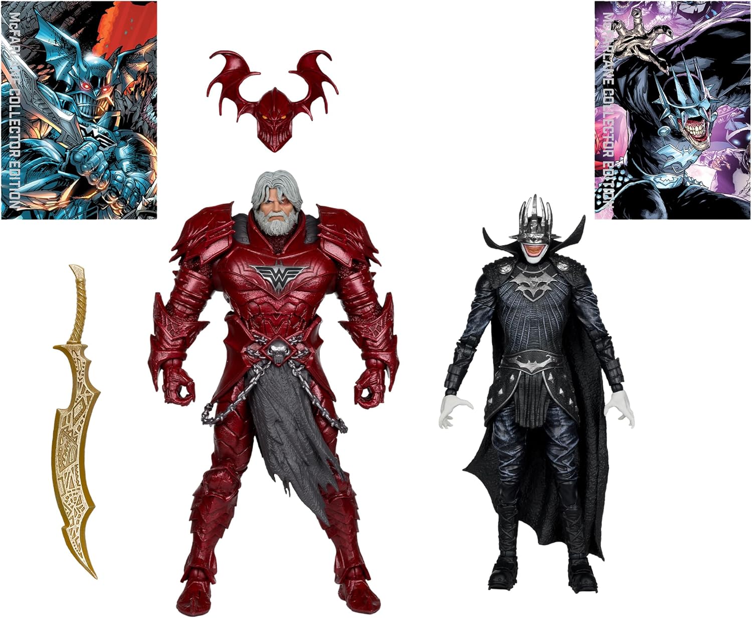 DC Multiverse 7 Inch Action Figure 2-Pack - Batman Who Laughs Knight Armor & The Merciless - Image 2