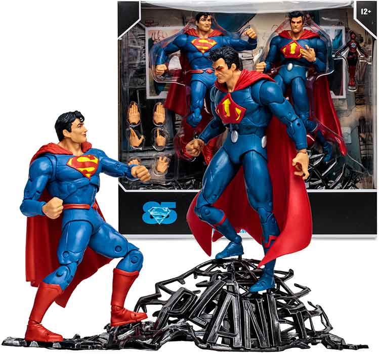 DC Multiverse 7 Inch Action Figure 2-Pack - Superman vs Ultraman - Image 2