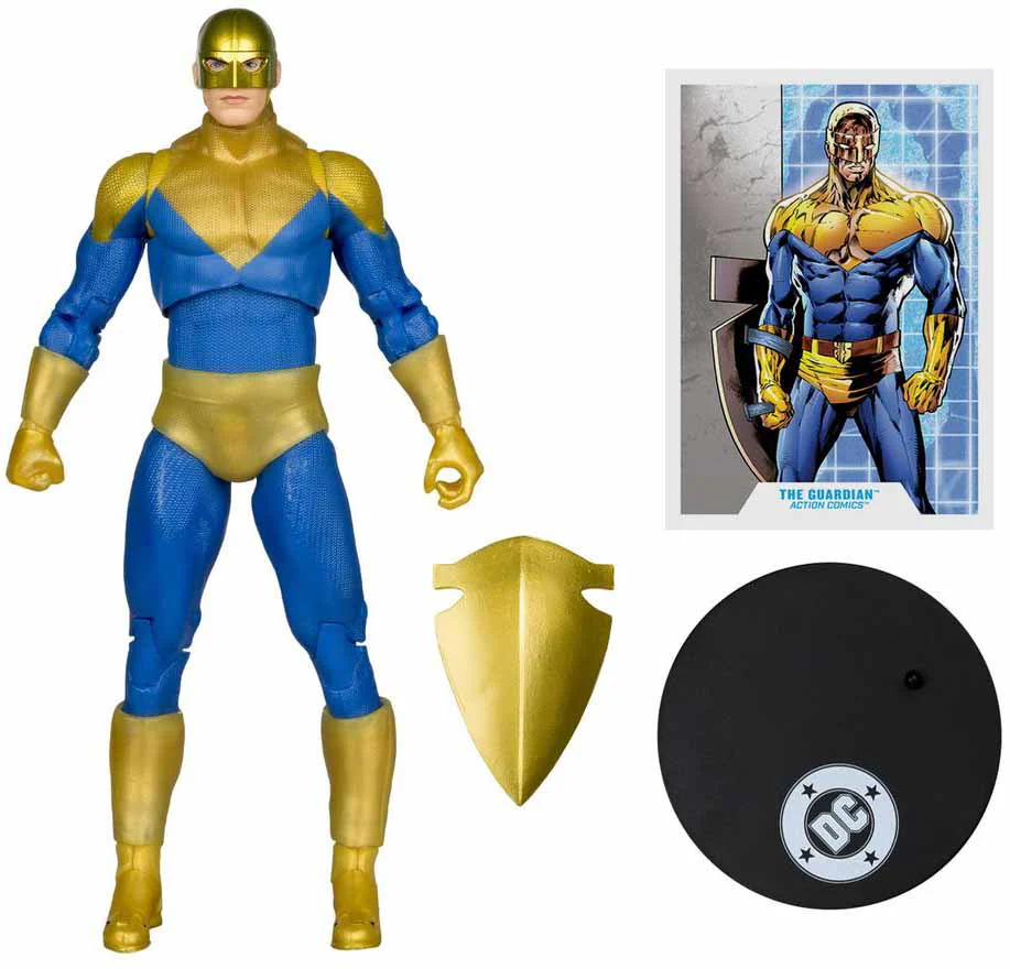 DC Multiverse Action Comics 6 Inch Action Figure Exclusive - The Guardian Red Platinum - Image 2