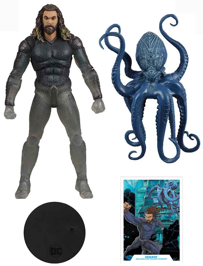 DC Multiverse Aquaman And The Lost Kingdom 7 Inch Action Figure Exclusive - Aquaman with Topo Gold Label - Image 2