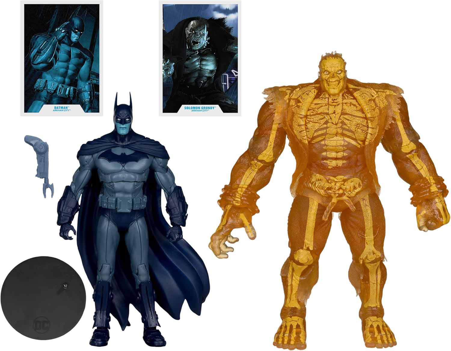 DC Multiverse Arkham City 7 Inch Action Figure 2-Pack Exclusive - Batman & Solomon Grundy Gold Label - Image 2