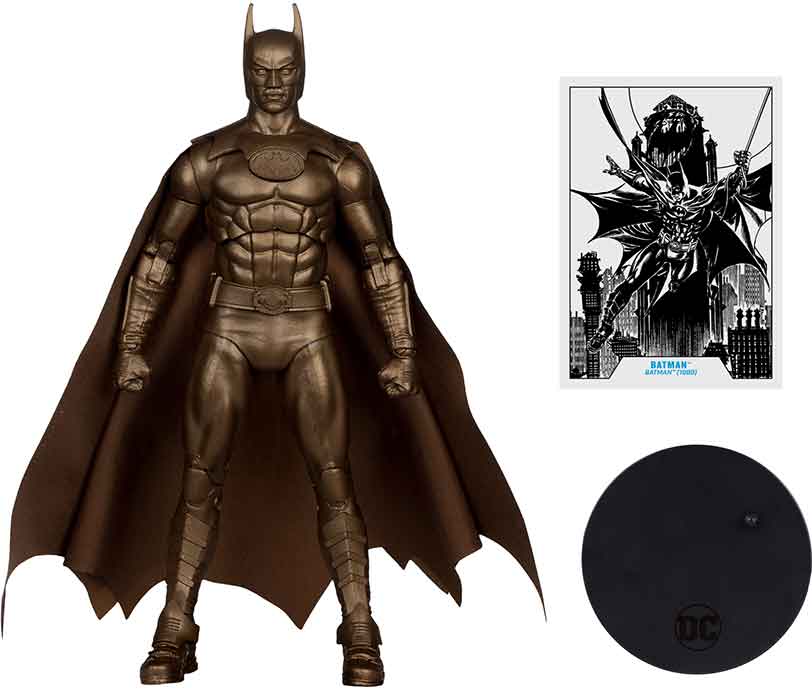 DC Multiverse Batman 1989 7 Inch Action Figure Exclusive - Bronze Batman (Michael Keaton) Platinum - Image 2