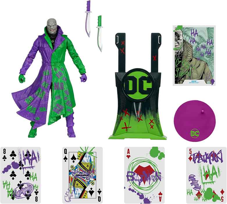 DC Multiverse Batman Hush 7 Inch Action Figure Exclusive - Jokerized Hush Gold Label - Image 2