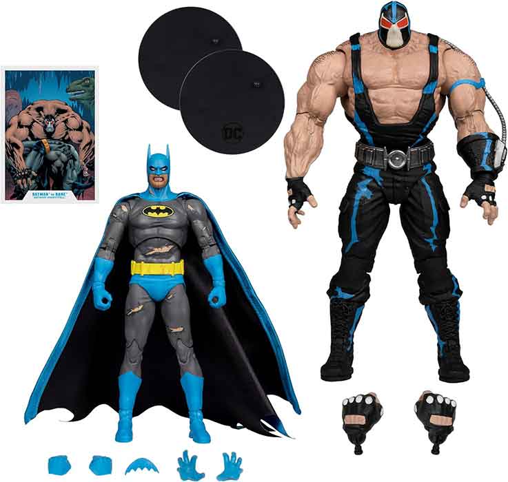 DC Multiverse Batman Knightfall 7 Inch Action Figure 2-Pack - Batman vs Bane - Image 2