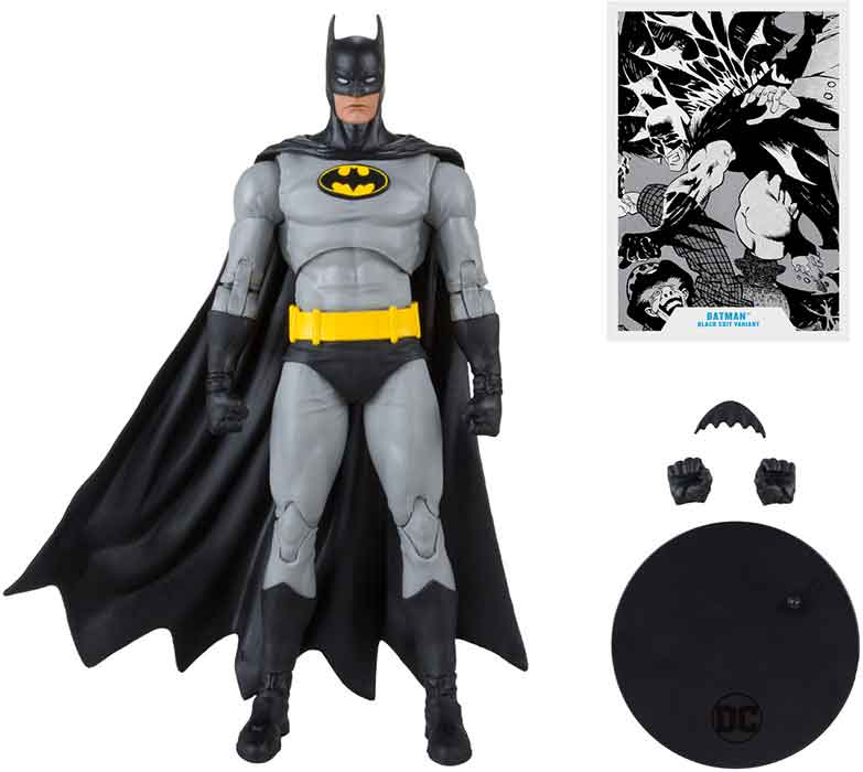 DC Multiverse Batman Knightfall 7 Inch Action Figure - Batman (Black & Grey) (Shelf Wear Packaging) - Image 2