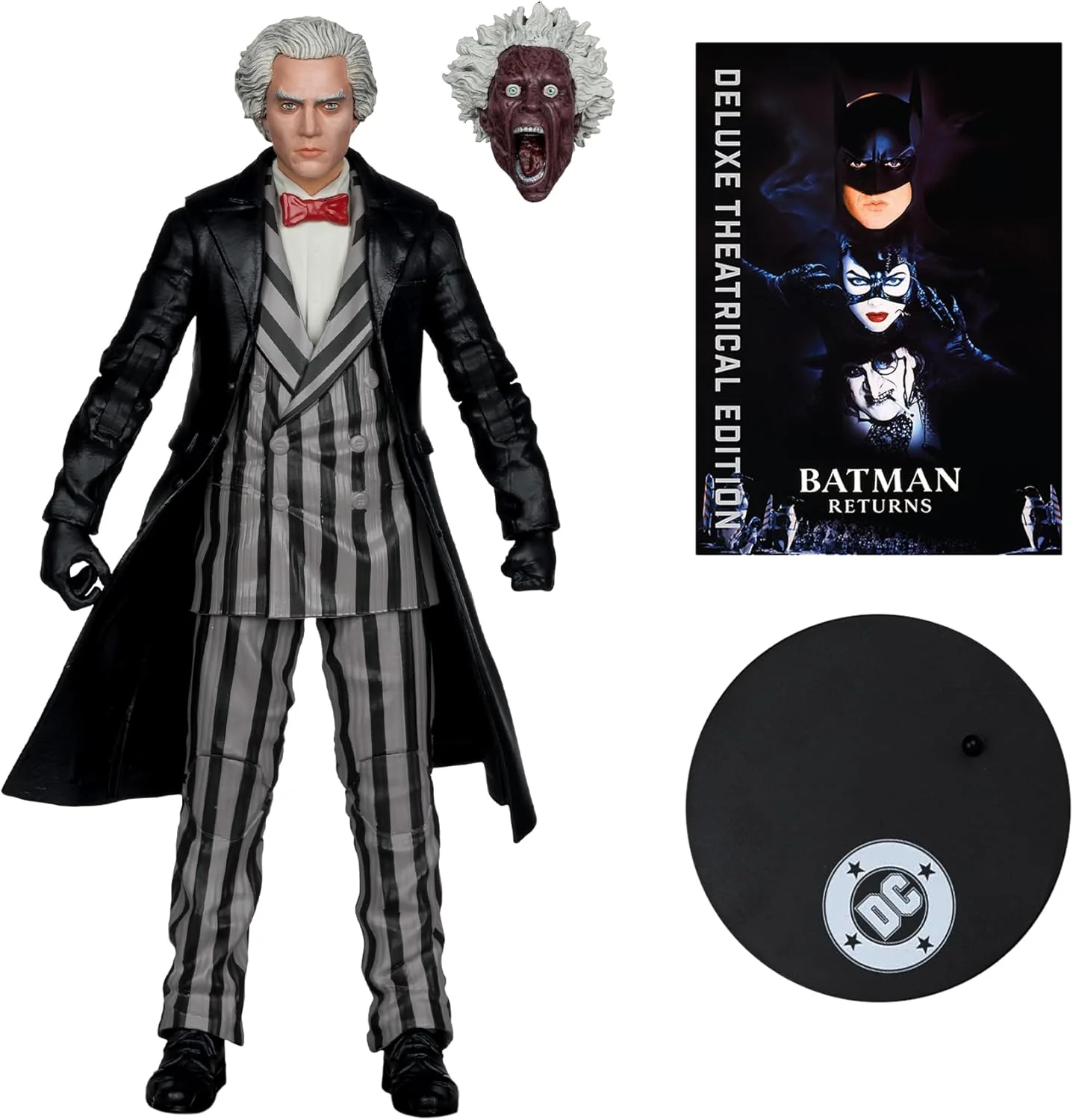 DC Multiverse Batman Returns 7 Inch Action Figure Deluxe Theatrical Edition Exclusive - Max Shreck Red Platinum - Image 2