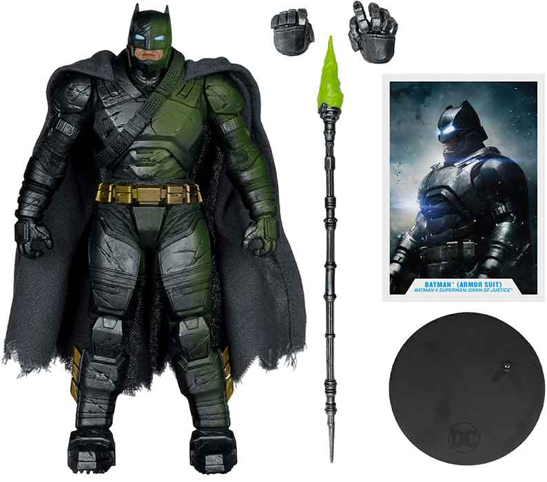 DC Multiverse Batman v Superman Dawn of Justice 7 Inch Action Figure Exclusive - Batman Armored Suit Platinum - Image 2