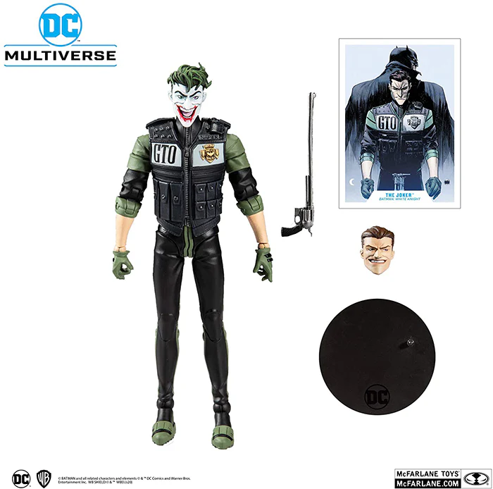 DC Multiverse Batman White Knight 7 Inch Action Figure Comic Series - The Joker - Image 2